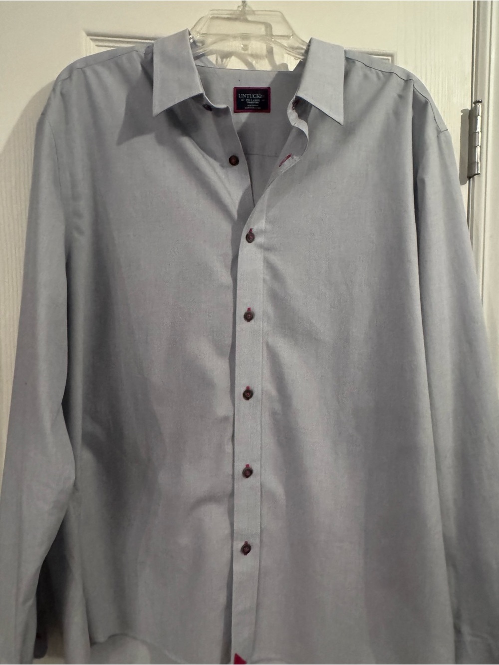 UNTUCKit Men's Light Blue Button-Down Dress Shirt